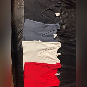 NIKIBIKI cropped vneck tank      colors- blue, white, black, red.